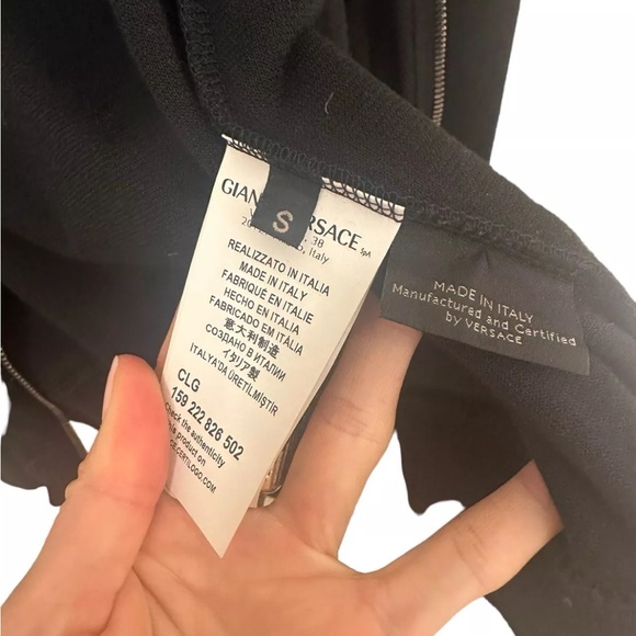 Versace Velour Track Sweater Jacket Size Small - Picture 8 of 10